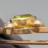 British Antique 15ct Gold Greenstone & Pearl Pin Brooch